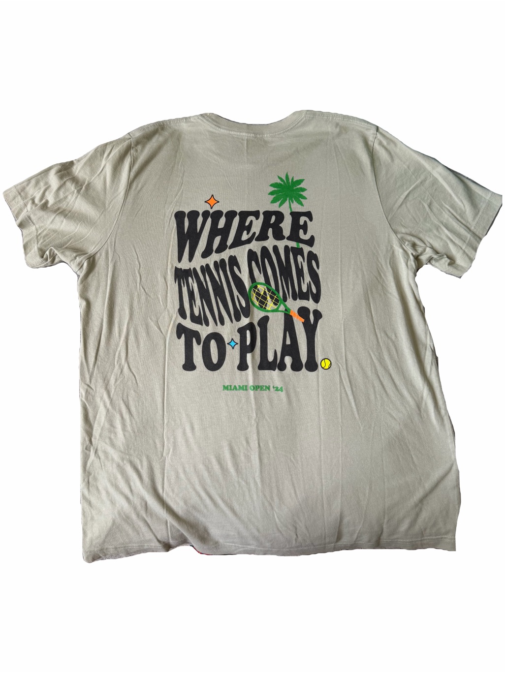 Miami Open 2024 Graphic T-Shirt "Where Tennis Comes To Play" Size Xl